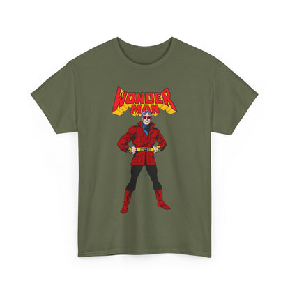 Wonder Man T-Shirt - George Perez Art - West Coast Avengers - Marvel Comics - Simon Williams - Safari Jacket Look