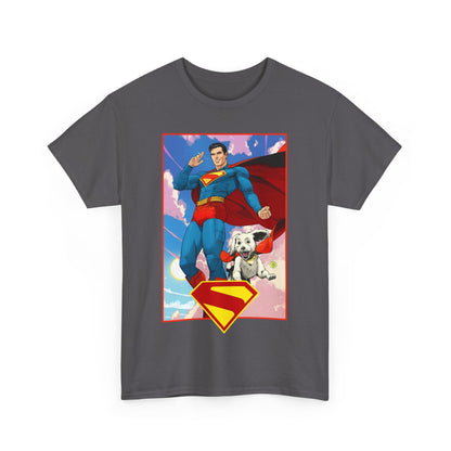 Superman & Krypto T-Shirt - DC Comics - New James Gunn Movie 2025 - Dan Mora Art - Man of Steel