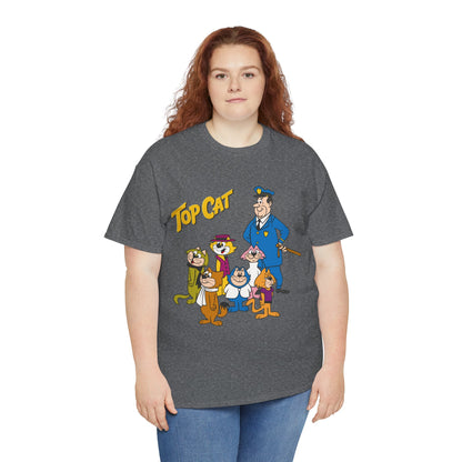 Top Cat & His Gang T-Shirt - Popular Hanna-Barbera 1960s TV Cartoon - Brain, Spook, Benny the Ball