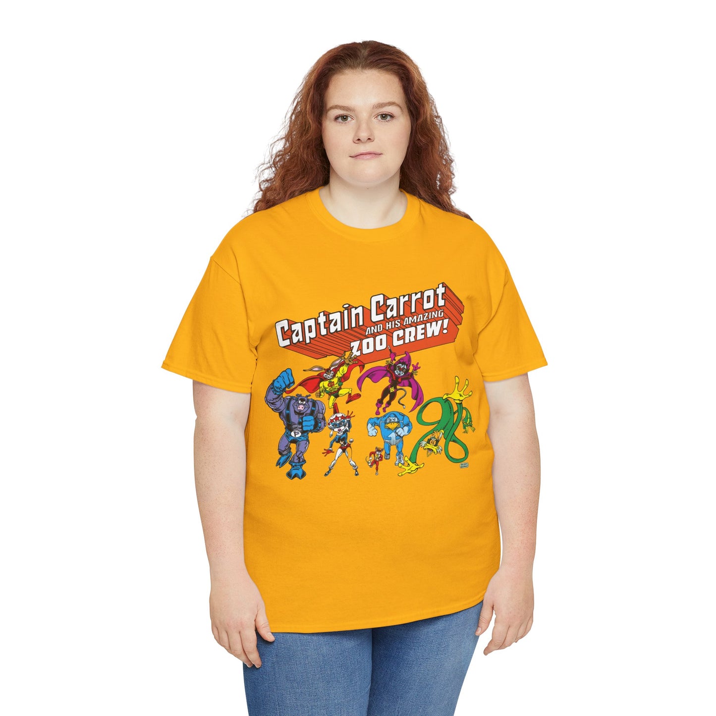 Captain Carrot & the Zoo Crew T-Shirt - 1980s Funny Animal Comic Series - DC Comics