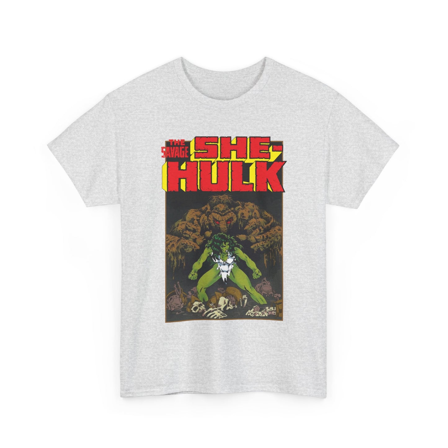 Savage She-Hulk & Man-Thing T-Shirt - Michael Golden Art - Marvel Comics