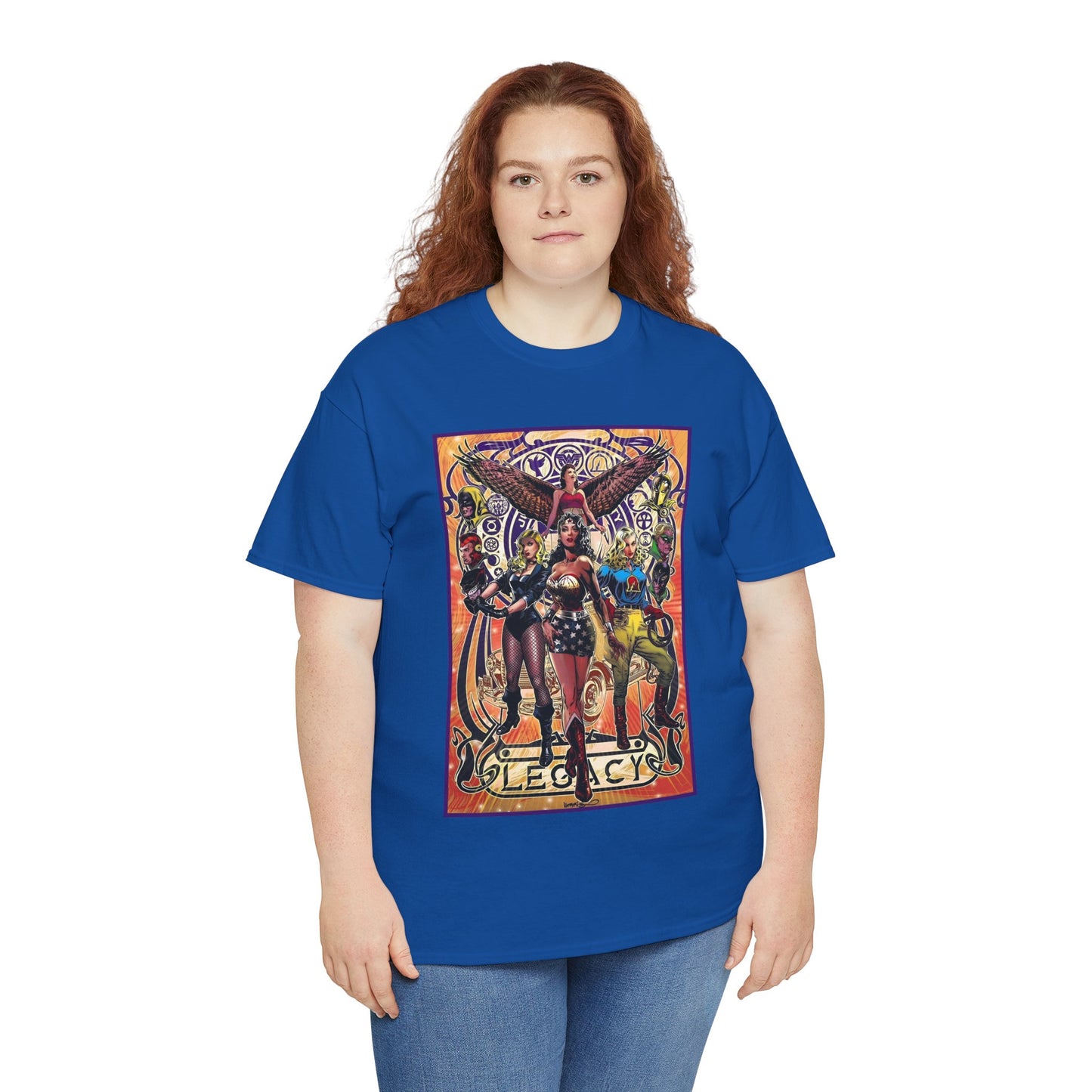 Justice Society T-Shirt - Tony Harris Art - Wonder Woman, Liberty Belle, Black Canary, Hawkgirl - JSA - DC Comics