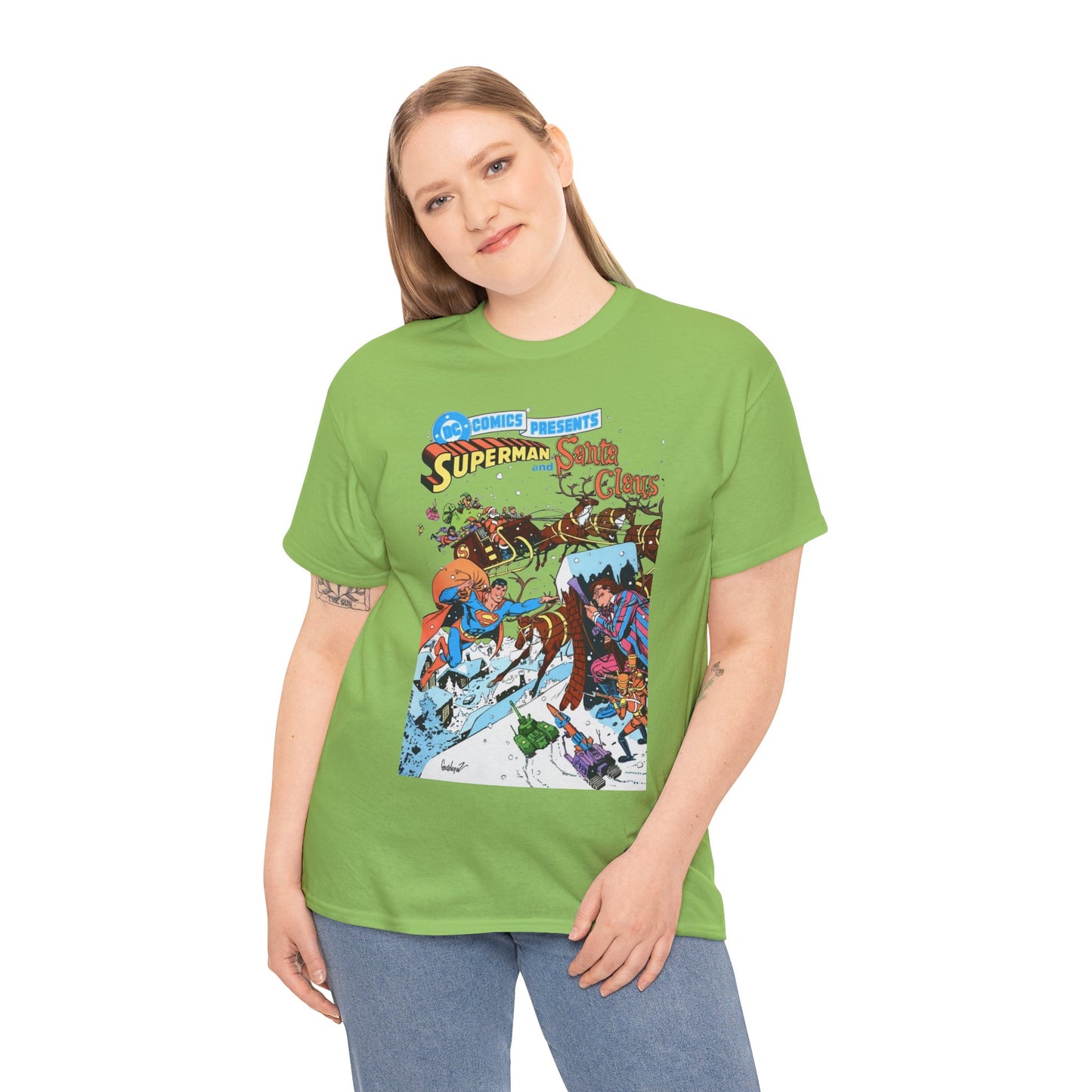 Superman & Santa Claus T-Shirt - José Luis García-López Art - DC Comics Presents #67 - Vs. Toyman