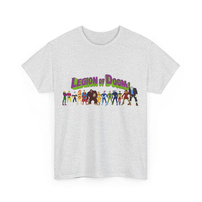 Legion of Doom T-Shirt - Super Friends Villains - Lex Luthor, Giganta, Scarecrow, Grodd, Brainiac, Riddler, Sinestro, Cheetah - Hanna-Barbera Cartoon - Challenge of the Super Friends