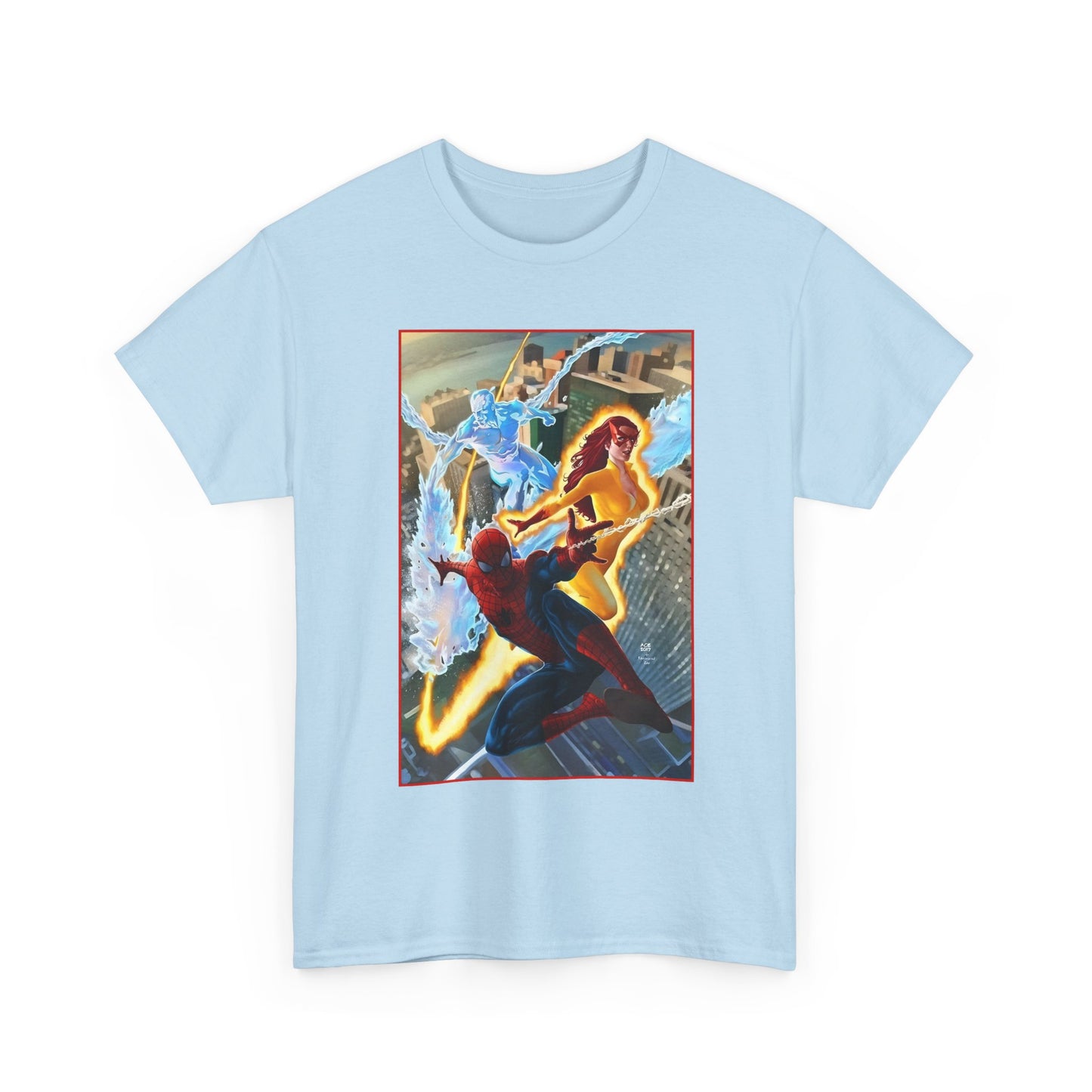 Spider-Man & His Amazing Friends T-Shirt - Firestar, Iceman - Marvel Comics