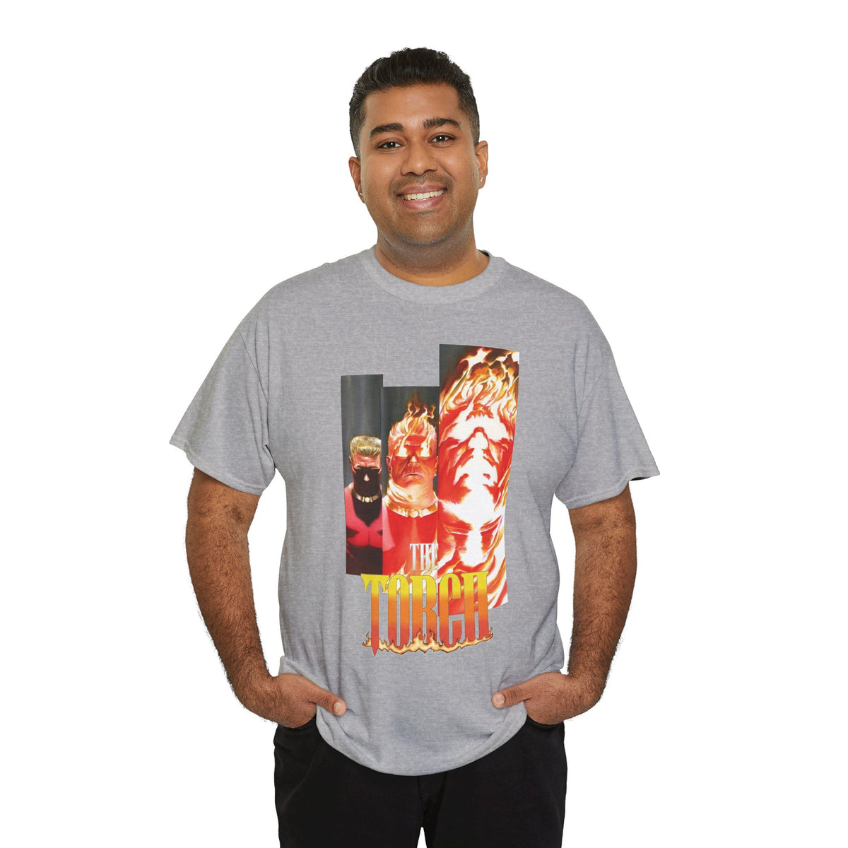 The Torch T-Shirt - Alex Ross Art - Jim Hammond - Golden Age Member of the Invaders - Marvel Comics