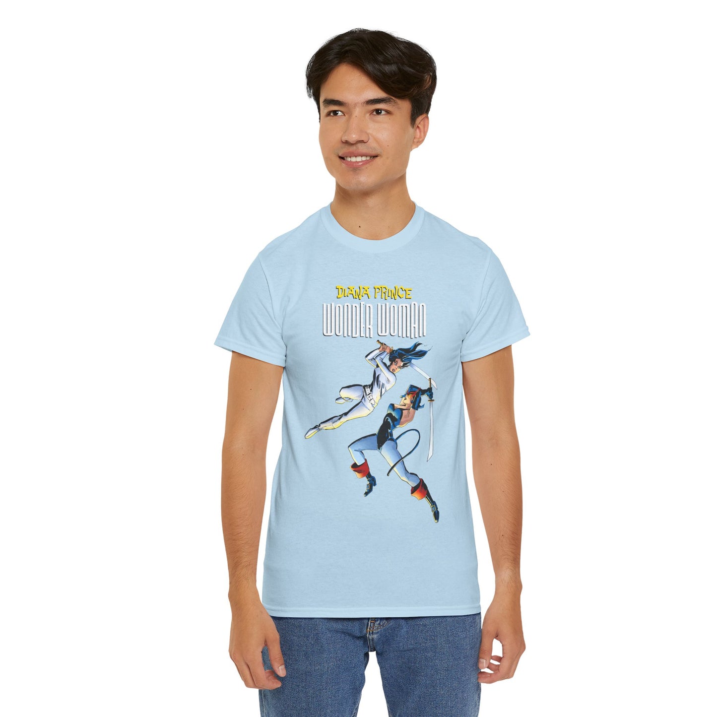 Diana Prince Wonder Woman  T-Shirt - From Diana's 1970s White Suit No-Powers Years - Bronze Age DC Comics