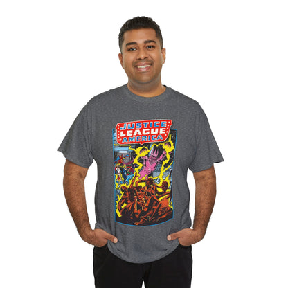 Justice League of America T-Shirt - George Perez Art - JSA Team-Up Cover - DC Comics