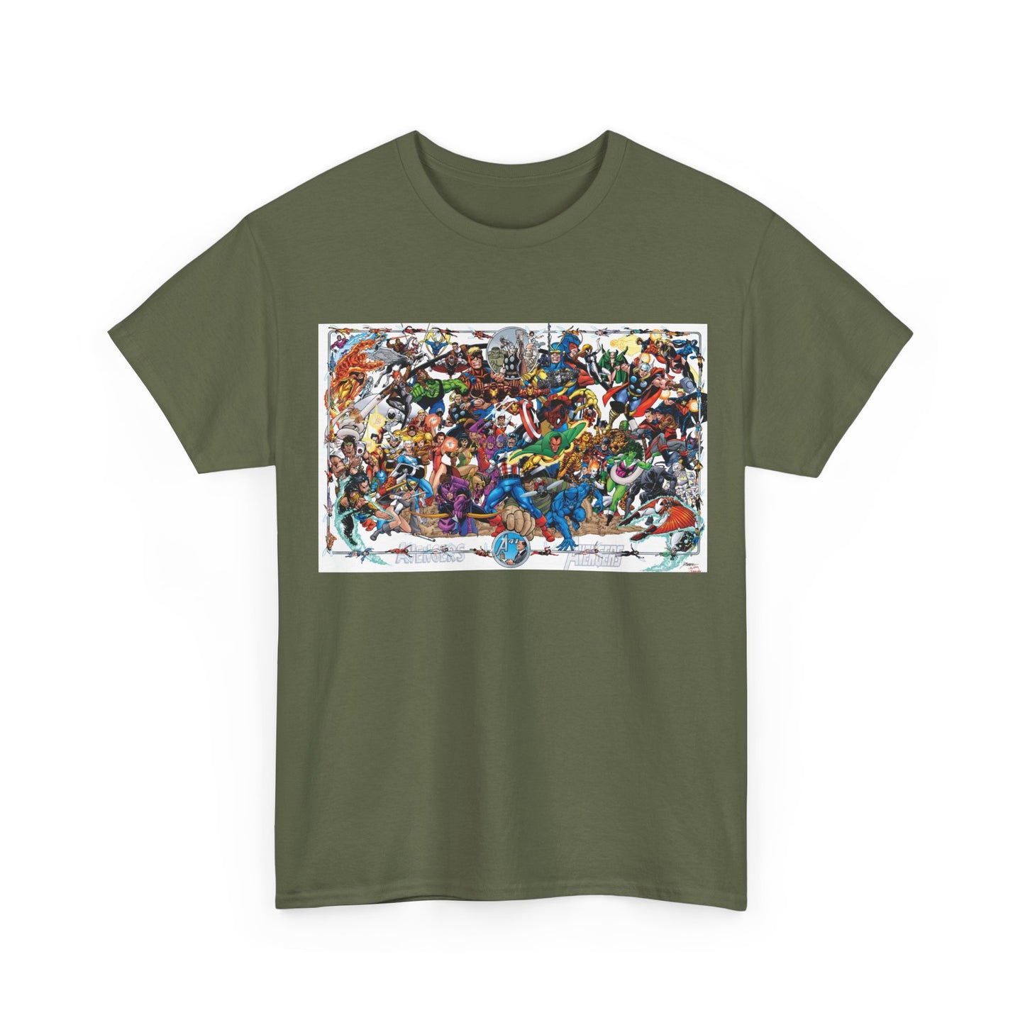 Avengers T-Shirt - George Perez Art - Poster Art of Basically Every Avenger - Marvel Comics