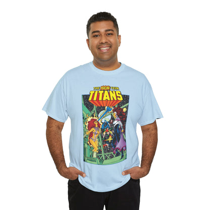 New Teen Titans T-Shirt - George Perez Art - Starfire Vs Blackfire - DC Comics