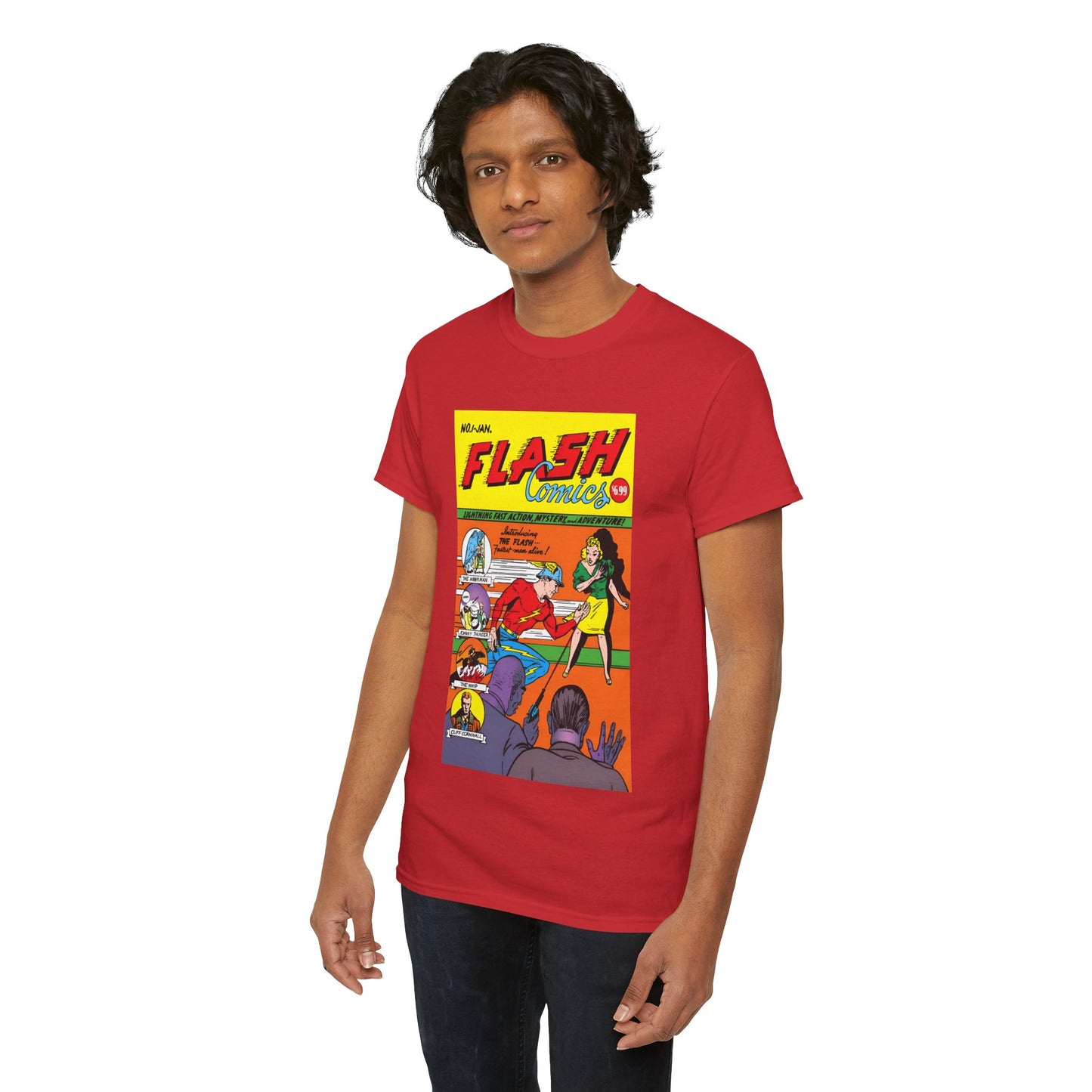 Flash Comics #1 T-Shirt - Jay Garrick, Golden Age Flash - JSA Member - DC Comics