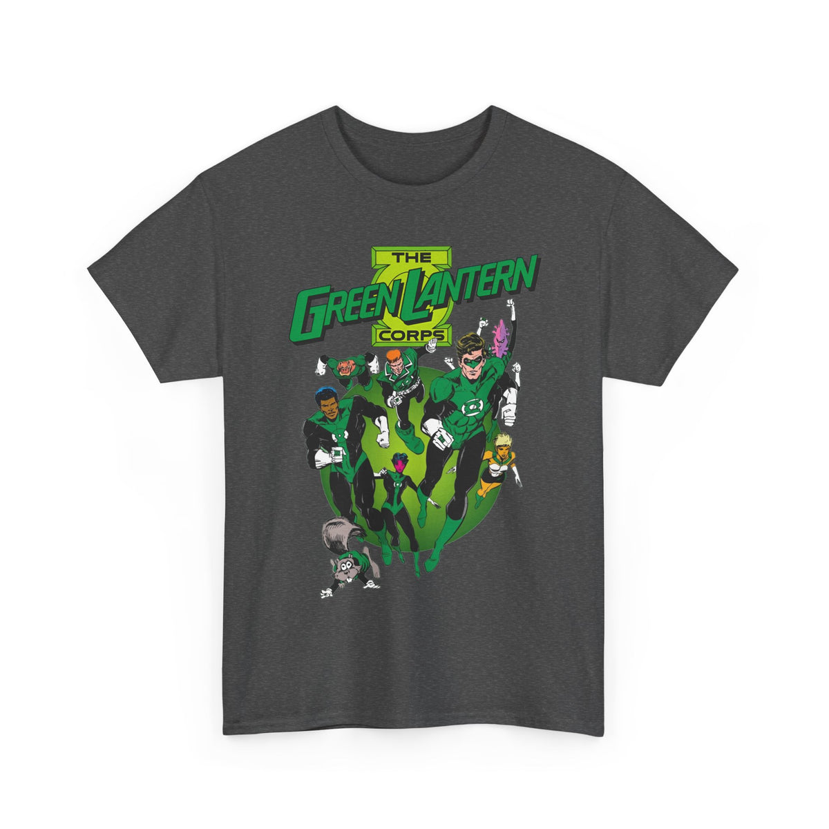Green Lantern Corps T-Shirt - Joe Staton Art - Hal Jordan, John Stewart, Arisia, Kilowog, Katma Tui - DC Comics