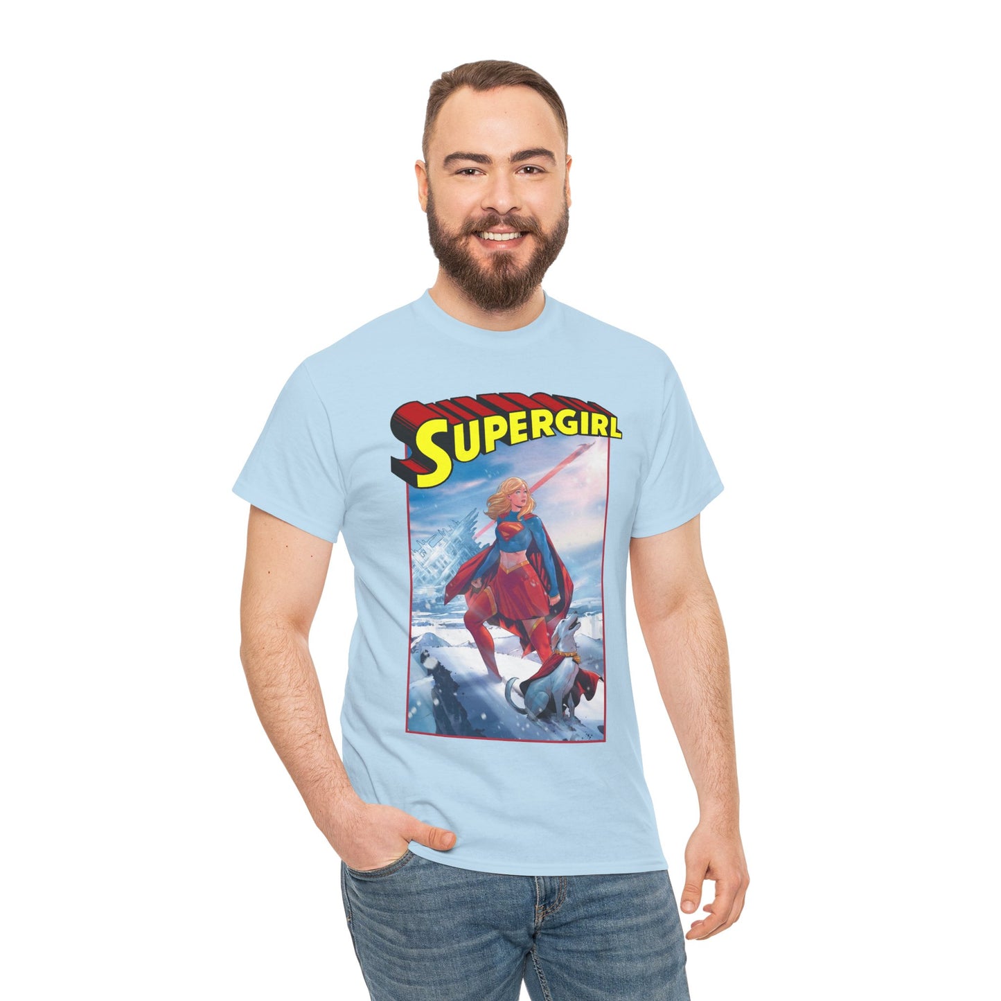 Supergirl & Krypto T-Shirt - Lucas Meyer Art - New 2026 Movie with Milly Alcock - DC Comics