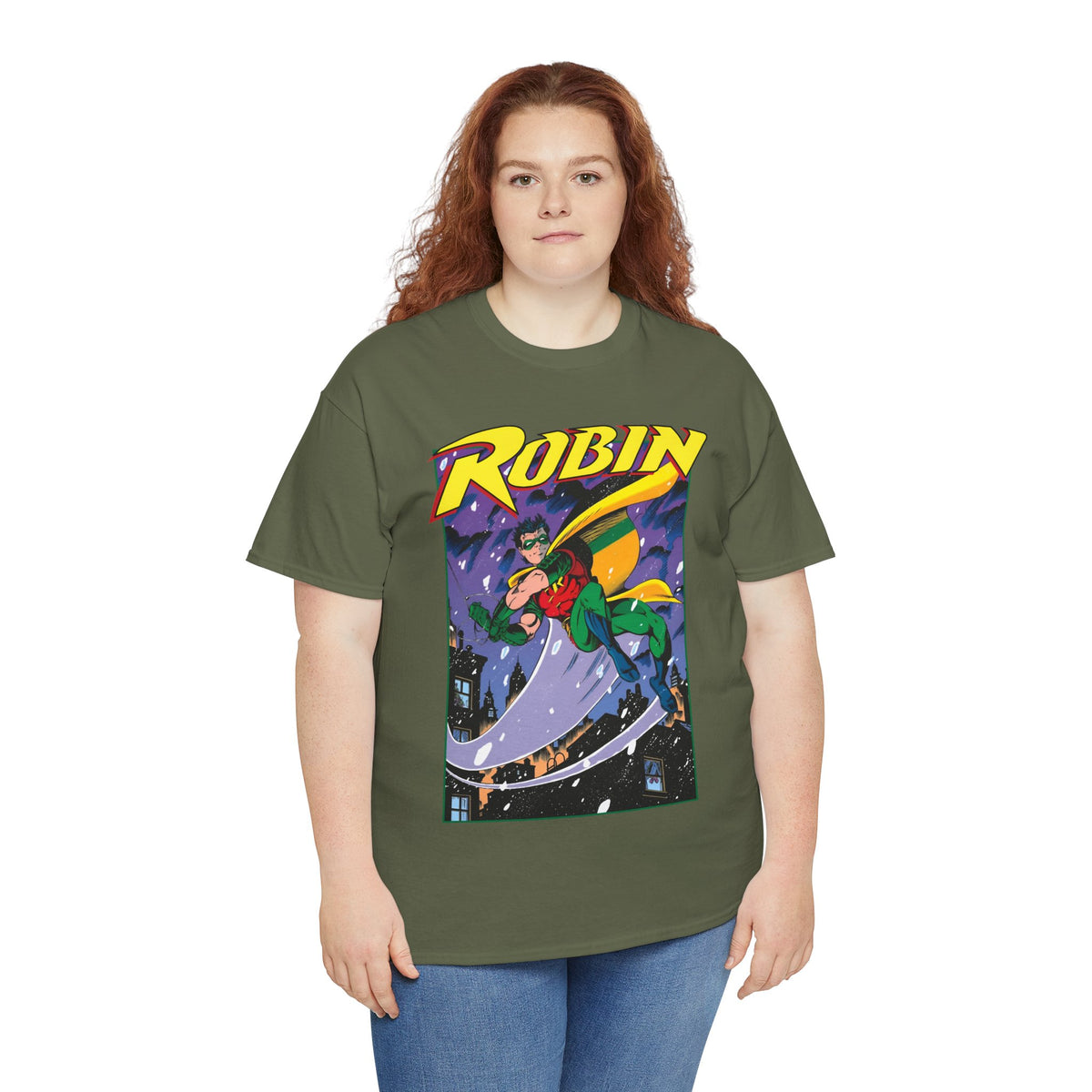 Robin T-Shirt - Tom Grummett Art - Tim Drake, Batman Family, Gotham City - DC Comics