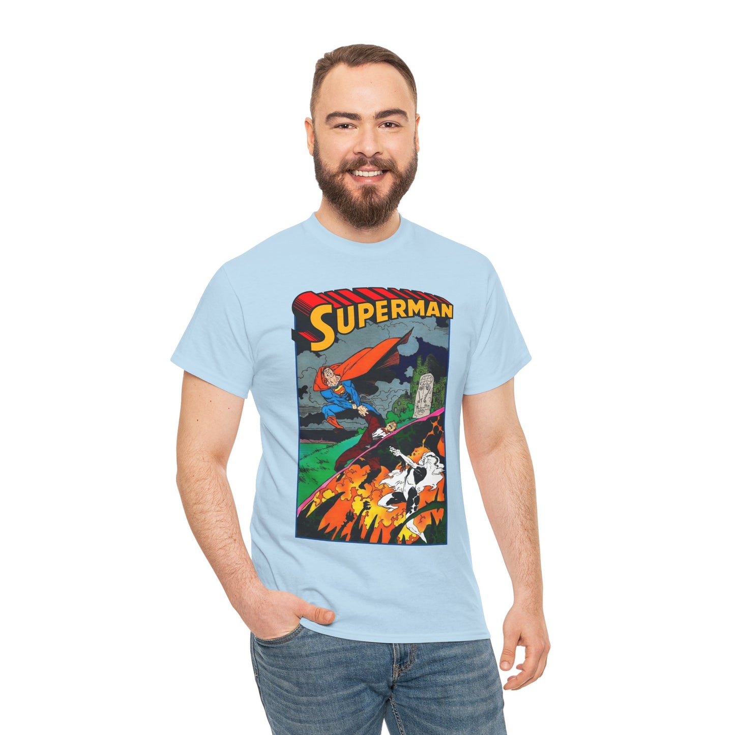 Superman T-Shirt - Mike Mignola Art - Vs Silver Banshee - DC Comics