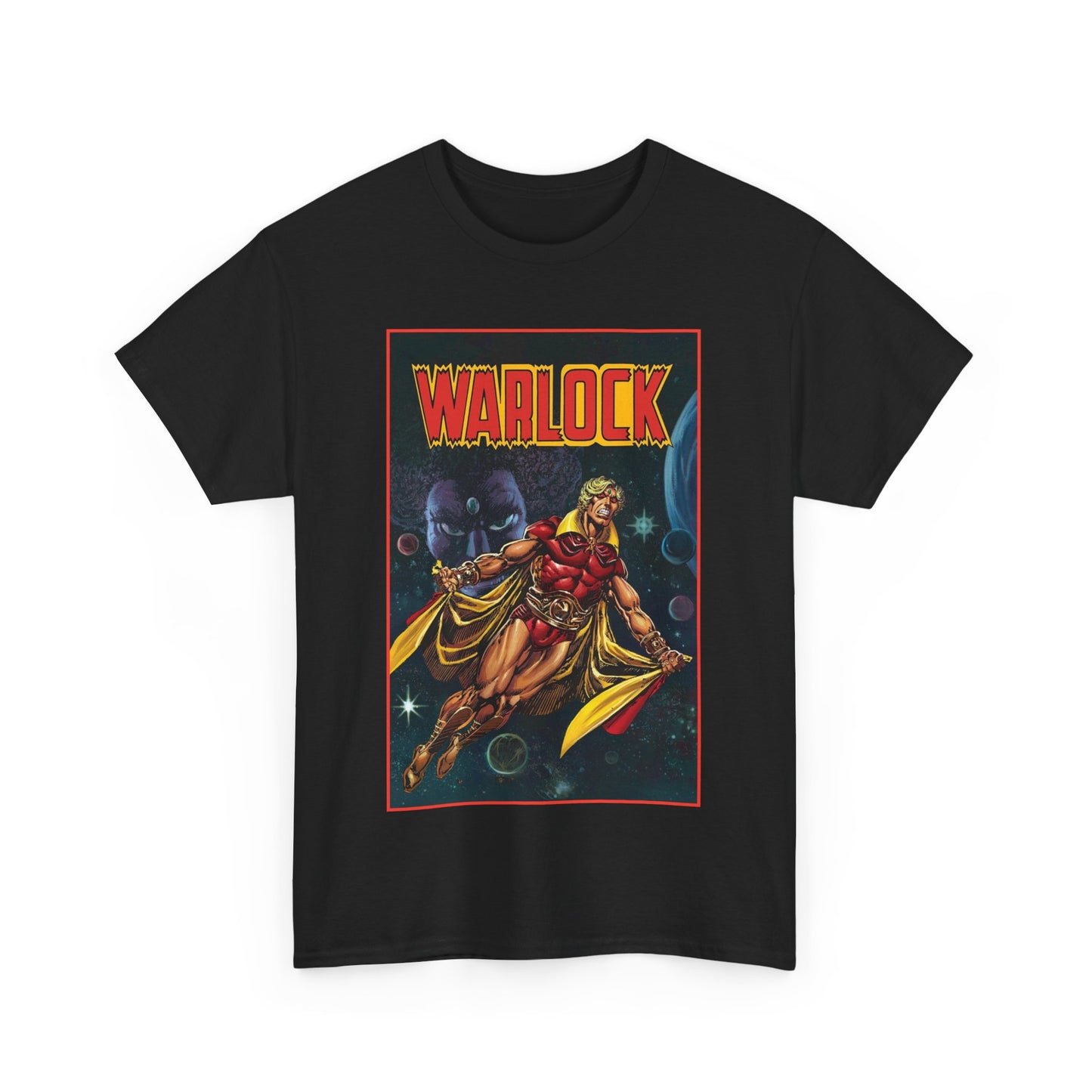 Warlock T-Shirt - Jim Starlin Art - Marvel Comics - Cosmic Superhero - The Enclave - Him