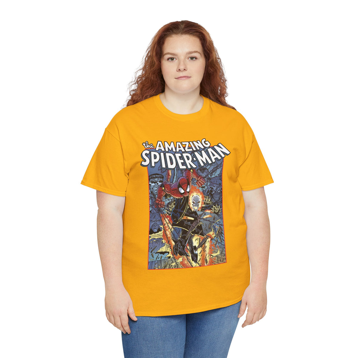 Amazing Spider-Man & Ghost Rider T-Shirt - Erik Larsen Art - Sinister Six - Marvel Comics