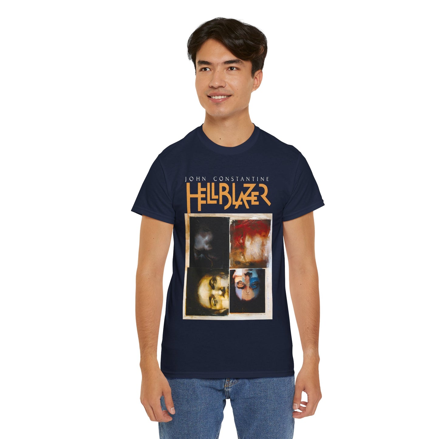 John Constantine Hellblazer T-Shirt - Dave McKean Art - DC Comics, Vertigo