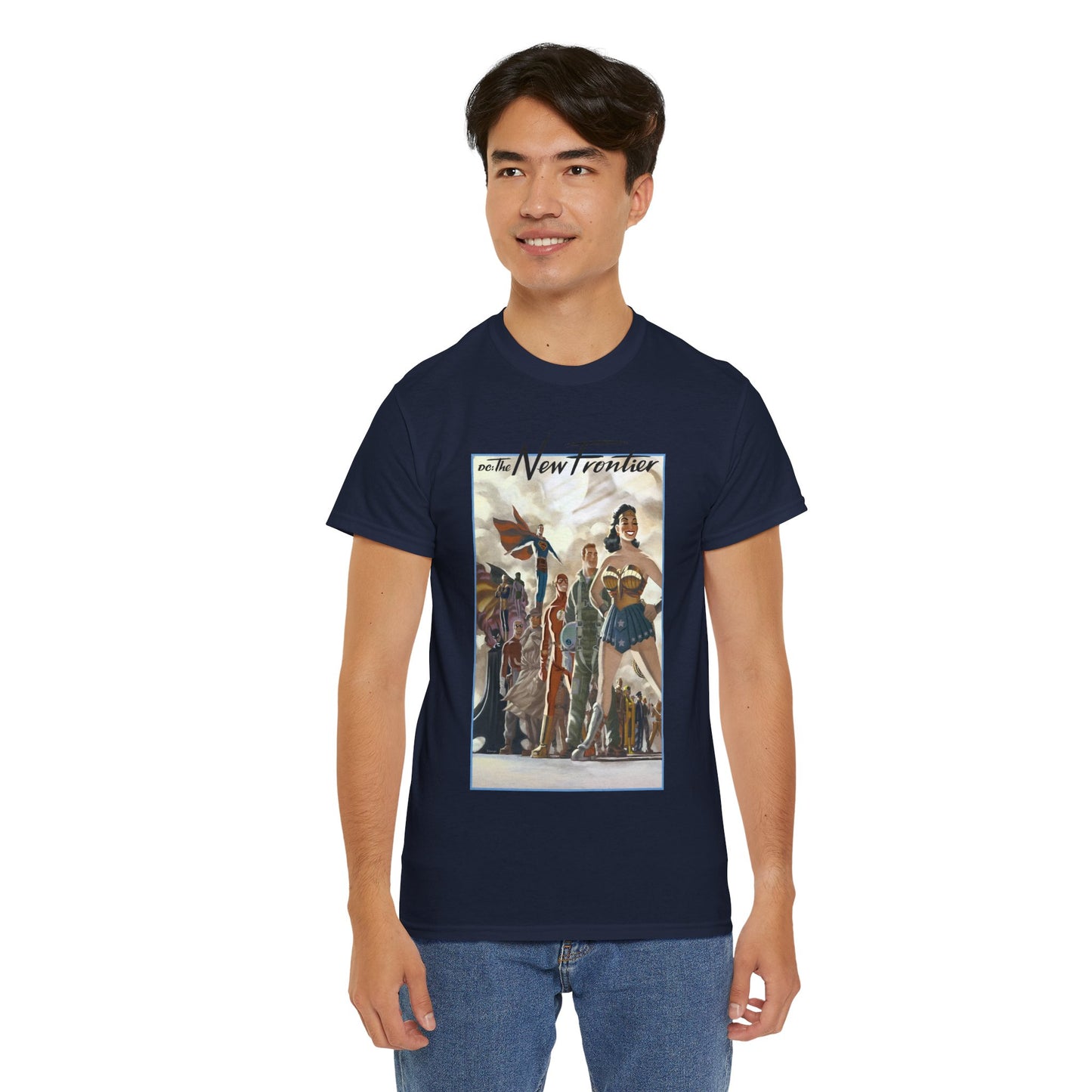 DC: The New Frontier T-Shirt - Darwyn Cooke Art - Superman, Wonder Woman, Flash, Batman - DC Comics