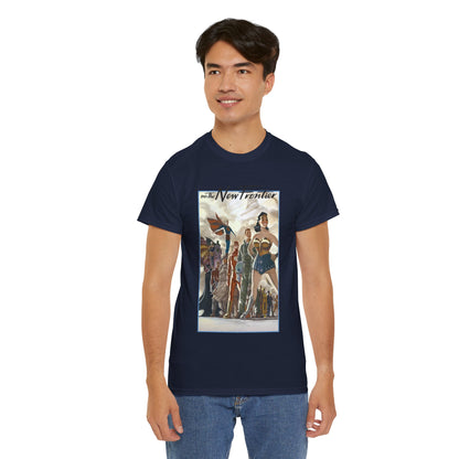 DC: The New Frontier T-Shirt - Darwyn Cooke Art - Superman, Wonder Woman, Flash, Batman - DC Comics
