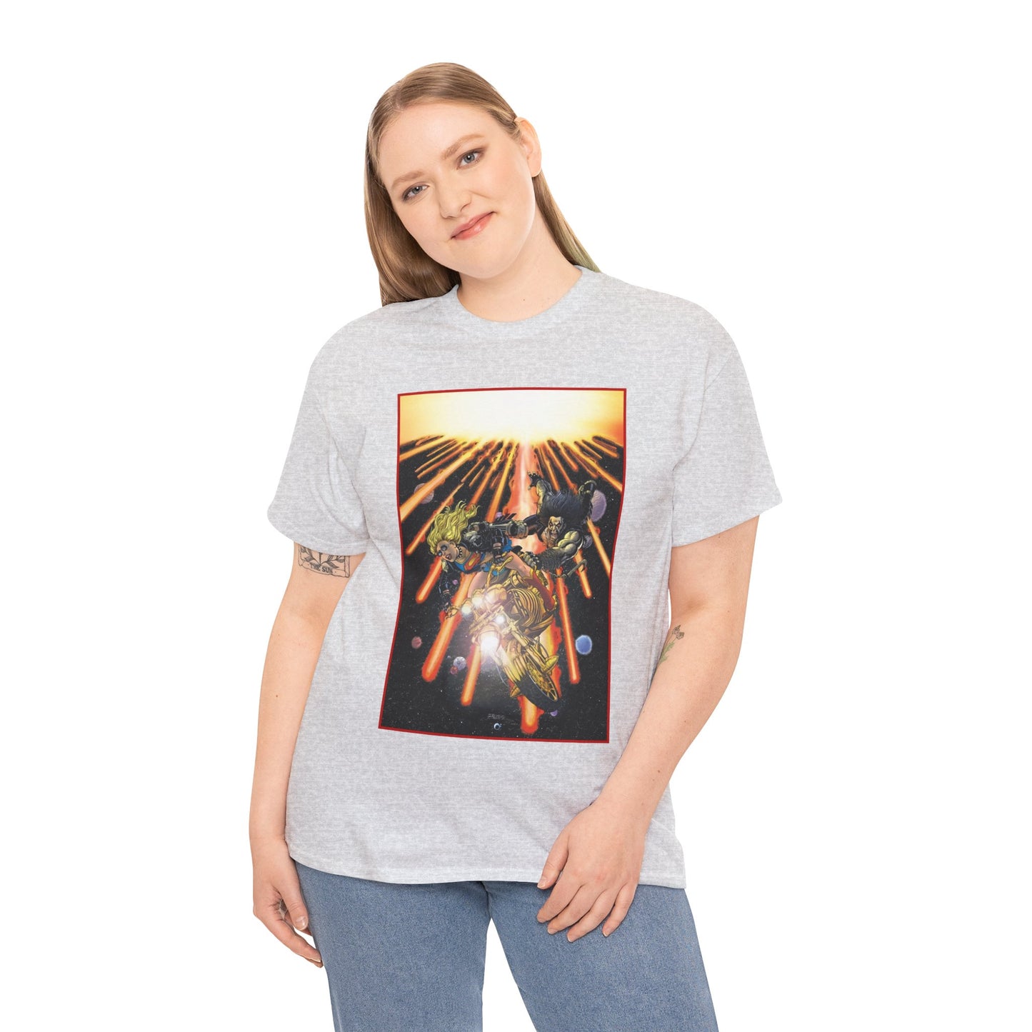 Supergirl & Lobo T-Shirt - George Perez Art - Brave and the Bold #4 Cover Art - 2026 Movie with Milly Alcock and Jason Momoa - DC Comics