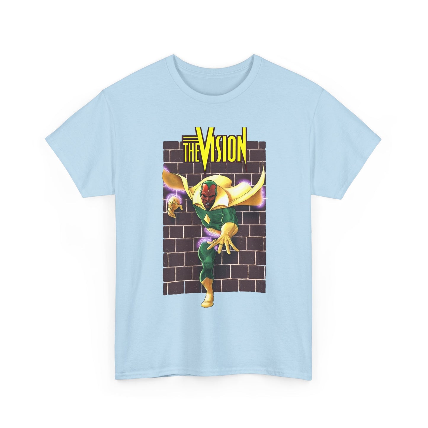 Vision T-Shirt - George Perez Art - Avengers Member - Scarlet Witch Husband - Android - Marvel Comics