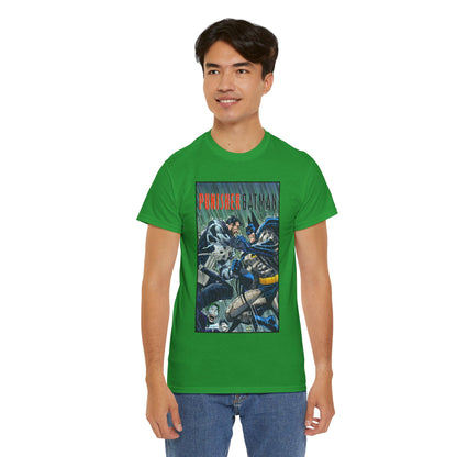 Punisher/Batman T-Shirt - John Romita Jr Art - Deadly Knights, Joker - DC Comics/Marvel Comics