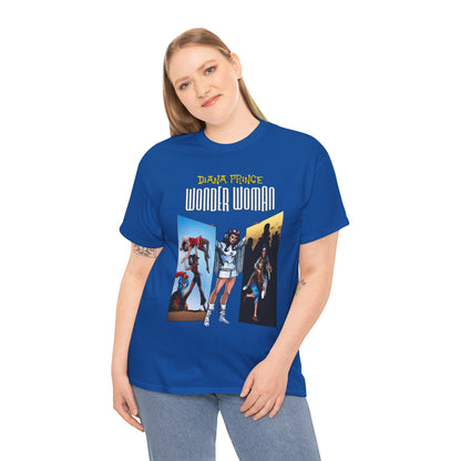 Diana Prince Wonder Woman  T-Shirt - 1970s White Suit Years - Bronze Age DC Comics