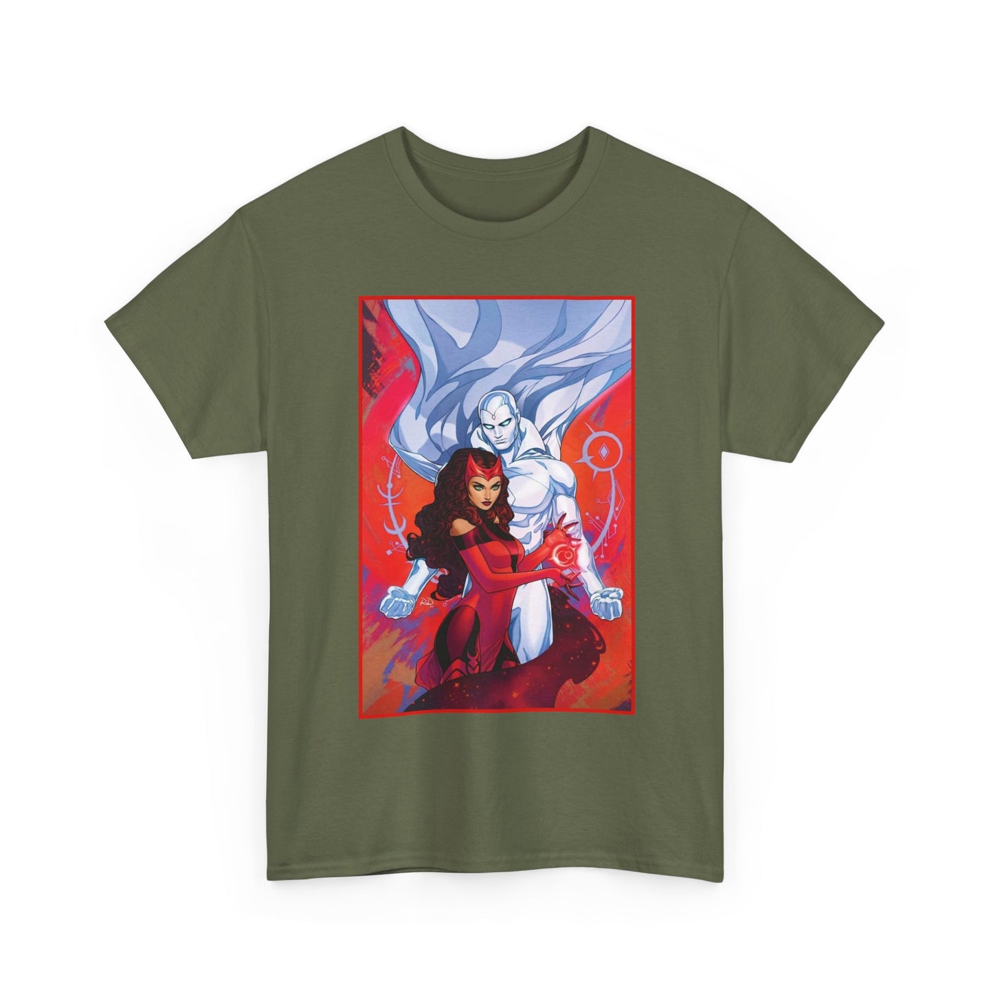 Scarlet Witch & Vision T-Shirt - Russell Dauterman Art - Avengers Members - Marvel Comics