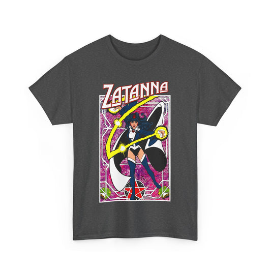 Zatanna T-Shirt - George Perez Postcard Art - Justice League Magic Member - JLA Satellite Era - DC Comics