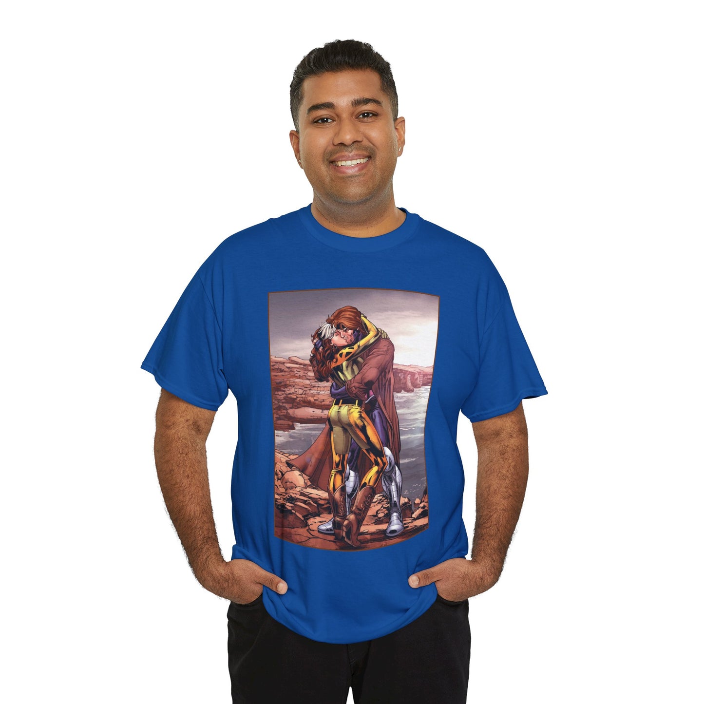 Gambit & Rogue T-Shirt - Scot Eaton Art - "Romy" - Popular X-Men Members - Marvel Comics