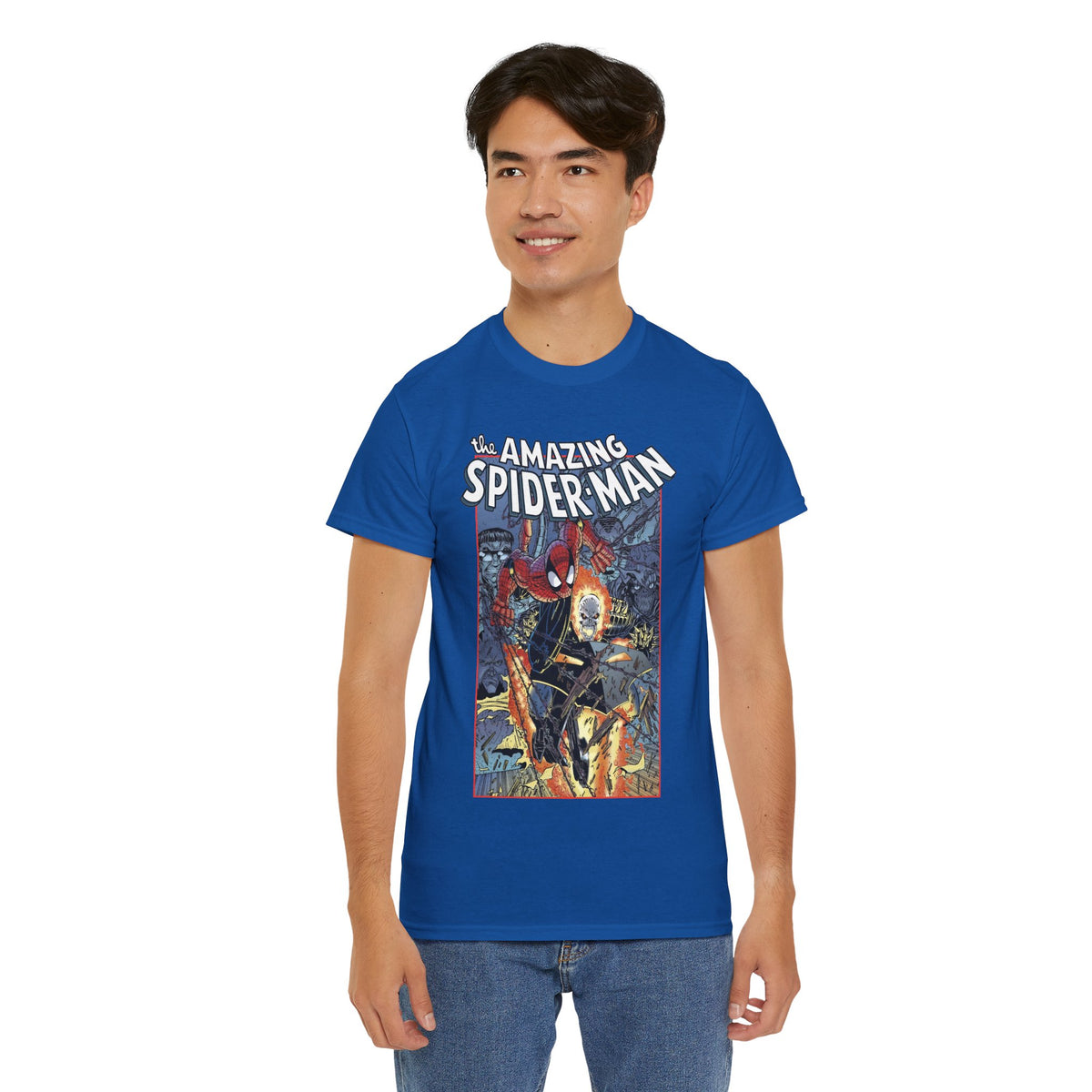 Amazing Spider-Man & Ghost Rider T-Shirt - Erik Larsen Art - Sinister Six - Marvel Comics