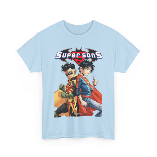 Super Sons T-Shirt - Jorge Jimenez Art - Superboy & Robin - Jon Kent & Damian Wayne - DC Comics - Sons of Superman & Batman