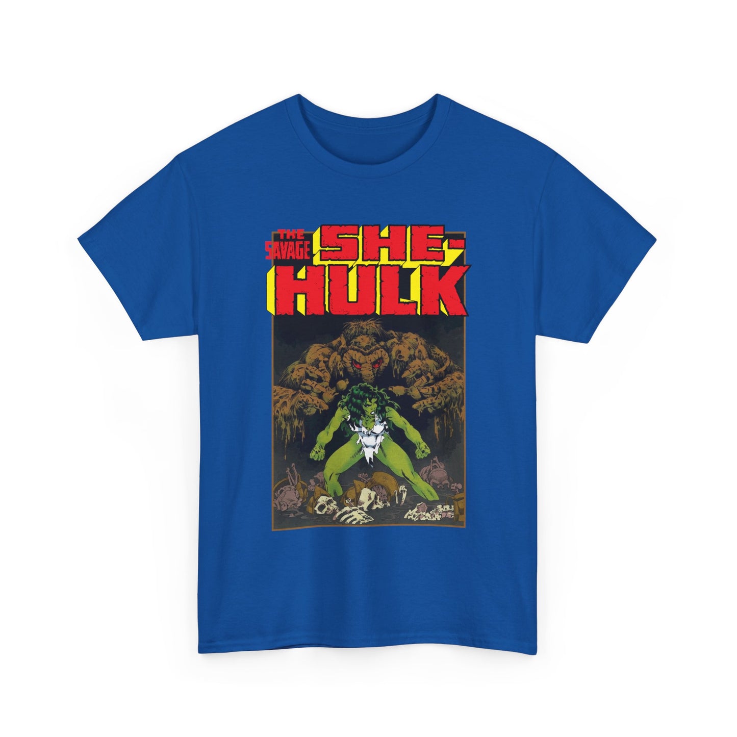 Savage She-Hulk & Man-Thing T-Shirt - Michael Golden Art - Marvel Comics