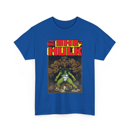 Savage She-Hulk & Man-Thing T-Shirt - Michael Golden Art - Marvel Comics