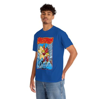Fury of Firestorm T-Shirt - Pat Broderick Art - Vs Killer Frost - #3 Cover Art - DC Comics