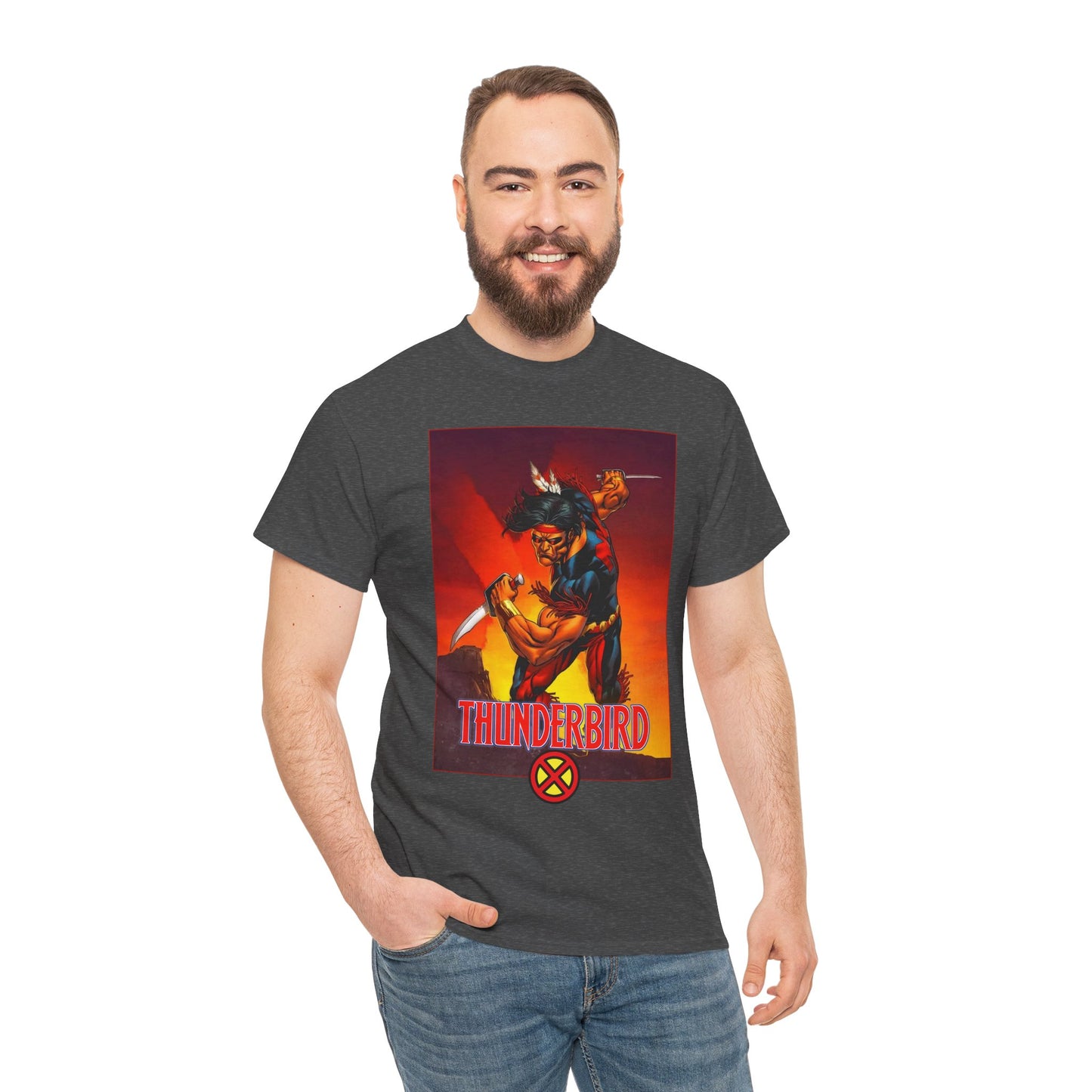 Thunderbird T-Shirt - John Proudstar, Original X-Men Member - Apache Native American - Marvel Comics