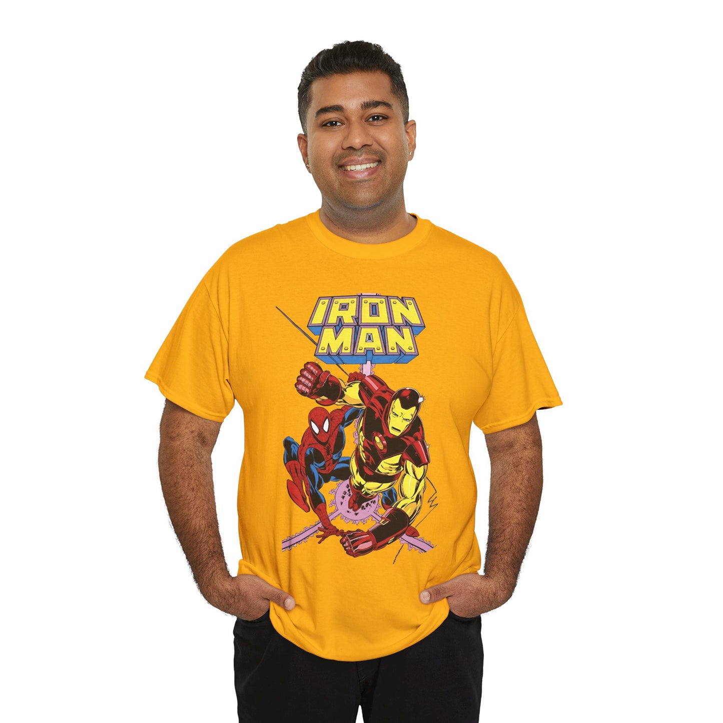 Iron-Man & Spider-Man T-Shirt - Butch Guice Art - Marvel Comics