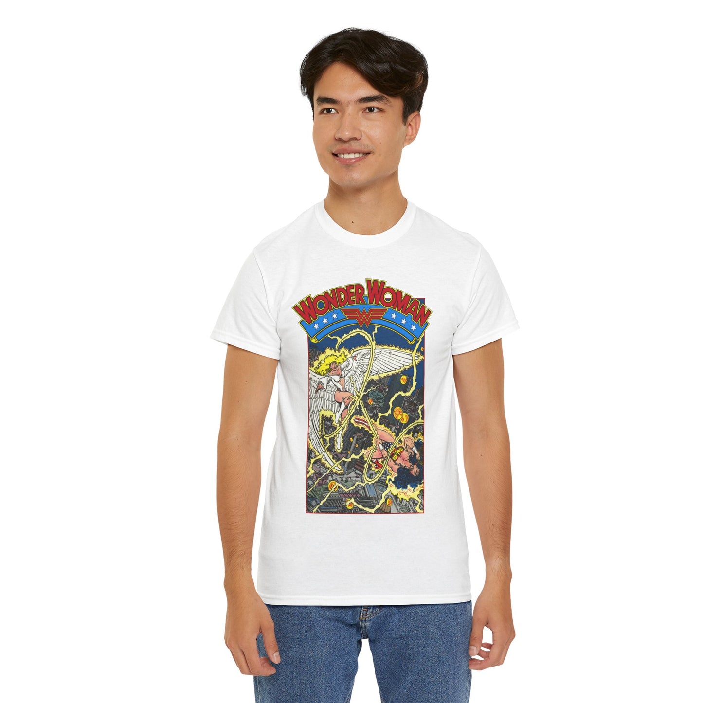 Wonder Woman T-Shirt - George Perez Art - Vs Silver Swan - DC Comics