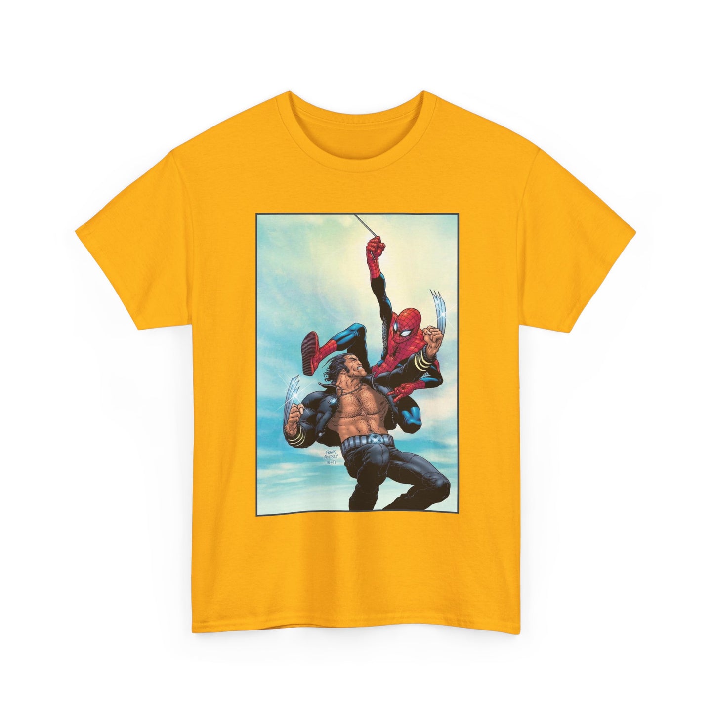 Wolverine Vs Spider-Man T-Shirt - Frank Quitely Art - Marvel Comics