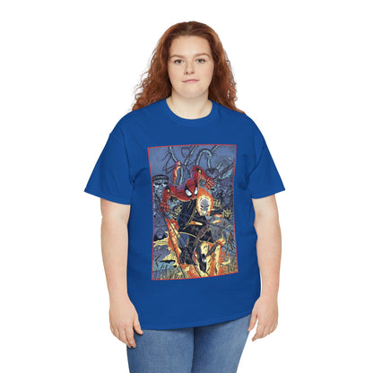 Amazing Spider-Man & Ghost Rider T-Shirt - Erik Larsen Art - Sinister Six - Marvel Comics