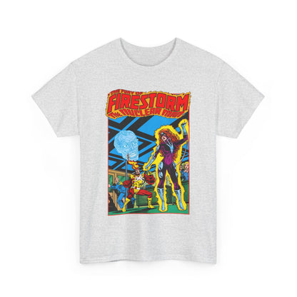 Fury of Firestorm T-Shirt - Pat Broderick Art - Vs Plastique - #7 Cover Art - DC Comics