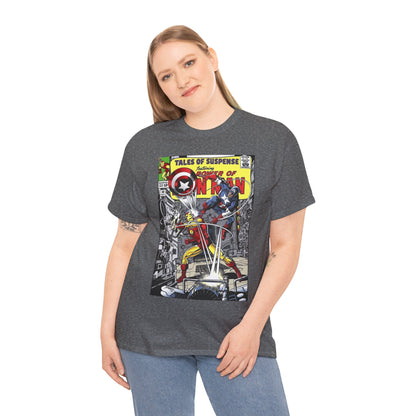 Tales of Suspense T-Shirt - George Perez #58 Cover Homage Art - Captain America & Iron Man - Marvel Comics