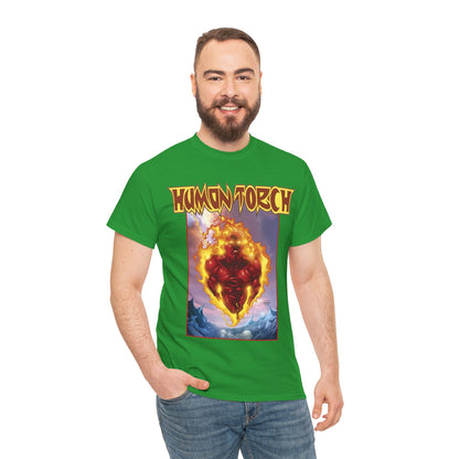 Human Torch T-Shirt - Howard Porter Art - Marvel Comics