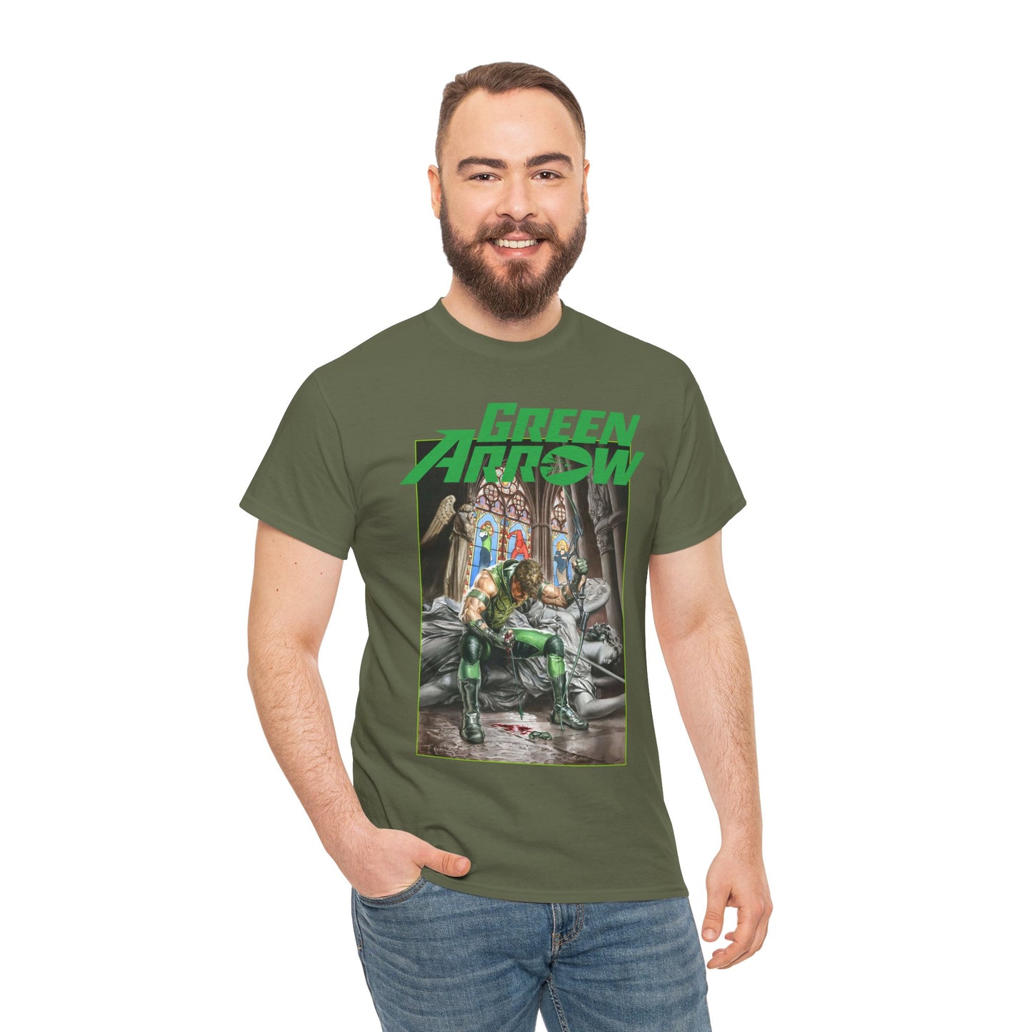Green Arrow T-Shirt - Mauro Cascioli Art - DC Comics