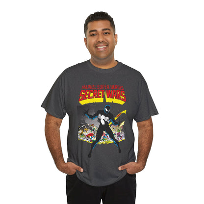 Secret Wars T-Shirt - Classic Marvel Comics Series - Alien Symbiote Spider-Man, 1st Appearance - Future Venom Story