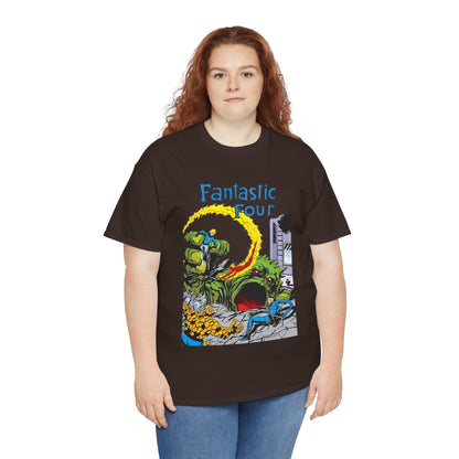 Fantastic Four T-Shirt - John Byrne Art - Cover to Issue #1 - Reed Richards, Invisible Woman, Human Torch, The Thing - Marvel Comics