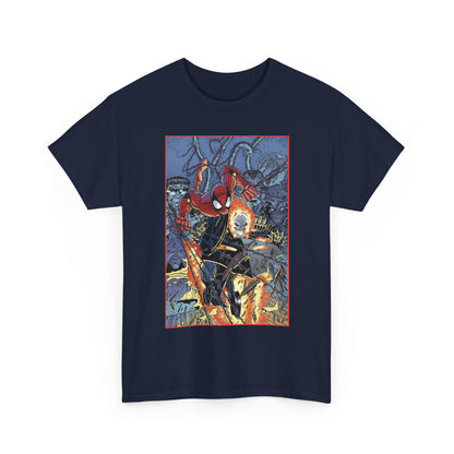 Amazing Spider-Man & Ghost Rider T-Shirt - Erik Larsen Art - Sinister Six - Marvel Comics