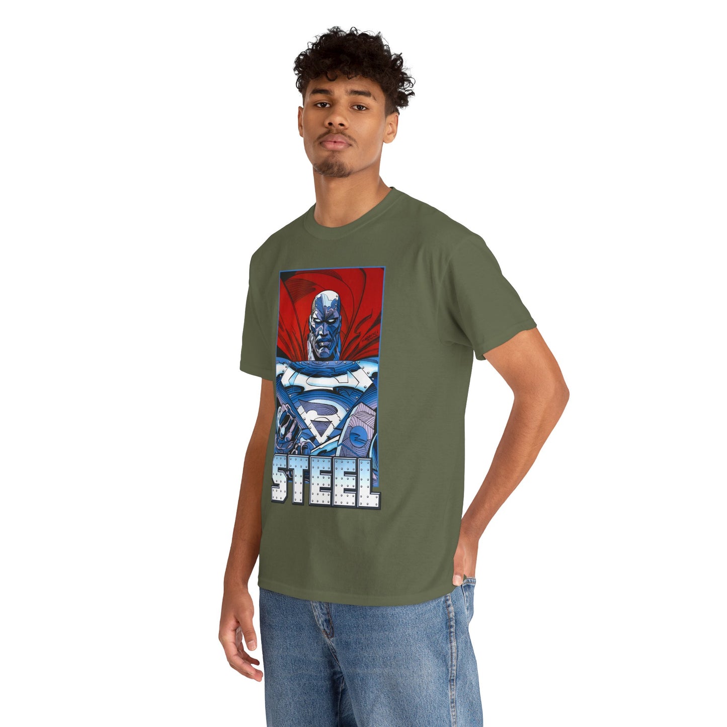 Steel T-Shirt - Superman Family - Reign of the Supermen - John Henry Irons - Steelworks - DC Comics