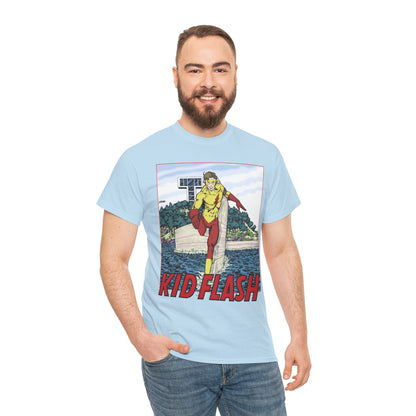 Kid Flash T-Shirt - George Perez Art - Wally West - New Teen Titans Member - Titans Tower - Future Flash - DC Comics